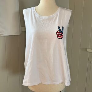 Miken sleeveless graphic muscle tee sz xl NWOT